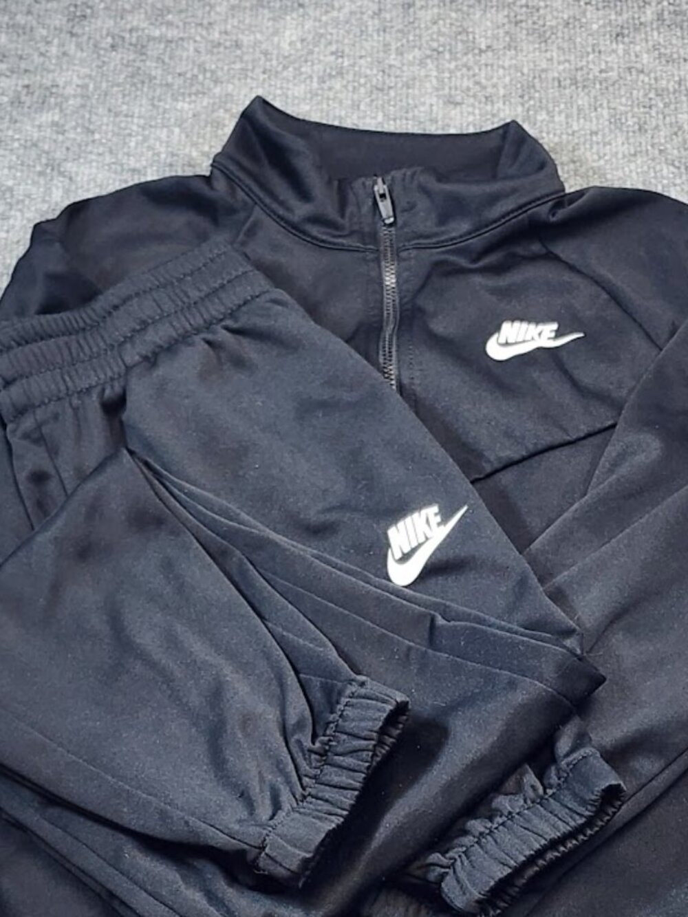 Nike Youth M Black Dri-FIT Tracksuit Jacket & Pants Set